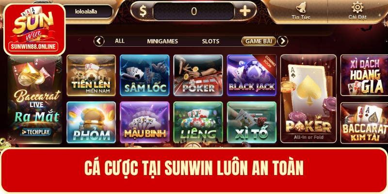Cá cược tại Sunwin luôn an toàn