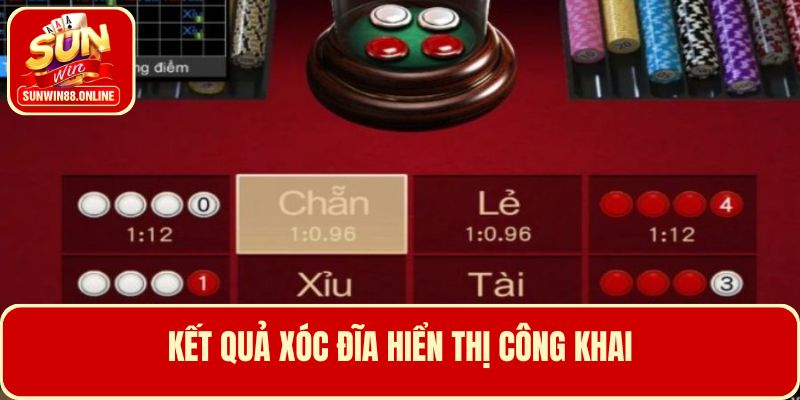 Cổng game Sunwin công bố kết quả game Xóc đĩa chính xác